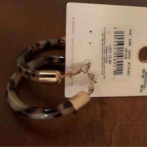 American Eagle leopard design hoop Earrings